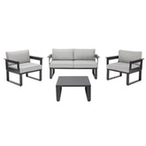 Naterial Odyssea 2-Seater Sofa Set Dark Grey,